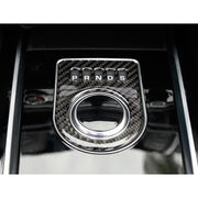 Carbon Fiber Car Gear Display Decorative Sticker for Jaguar F-PACE 2016-2020
