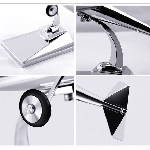 Car Interior Decoration Accessories Aircraft Model Ornaments Propeller Rotating Solar Energy Ornament (Silver)