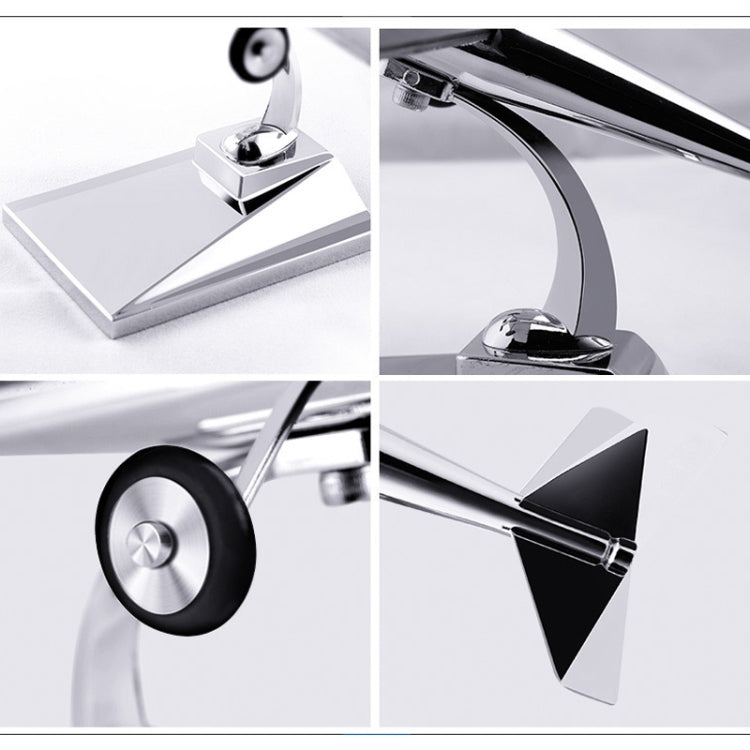 Car Interior Decoration Accessories Aircraft Model Ornaments Propeller Rotating Solar Energy Ornament (Silver)