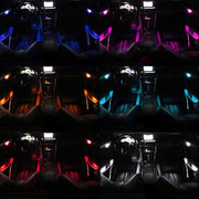 4 PCS Universal Car Colorful LED Inner Handle Light Atmosphere Lights Decorative Lamp DC12V / 0.5W Cable Length: 70cm (Colour)