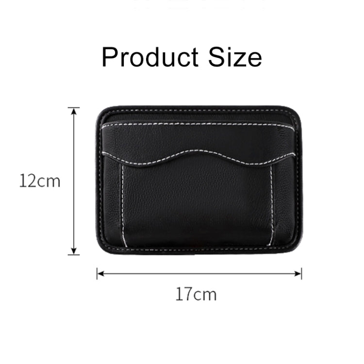 Paste Car Storage Bag Car Seat Quilting Storage Bag Instrument Panel Hanging Bag (Black)