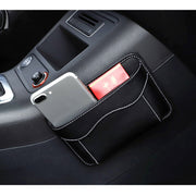 Paste Car Storage Bag Car Seat Quilting Storage Bag Instrument Panel Hanging Bag (Black)