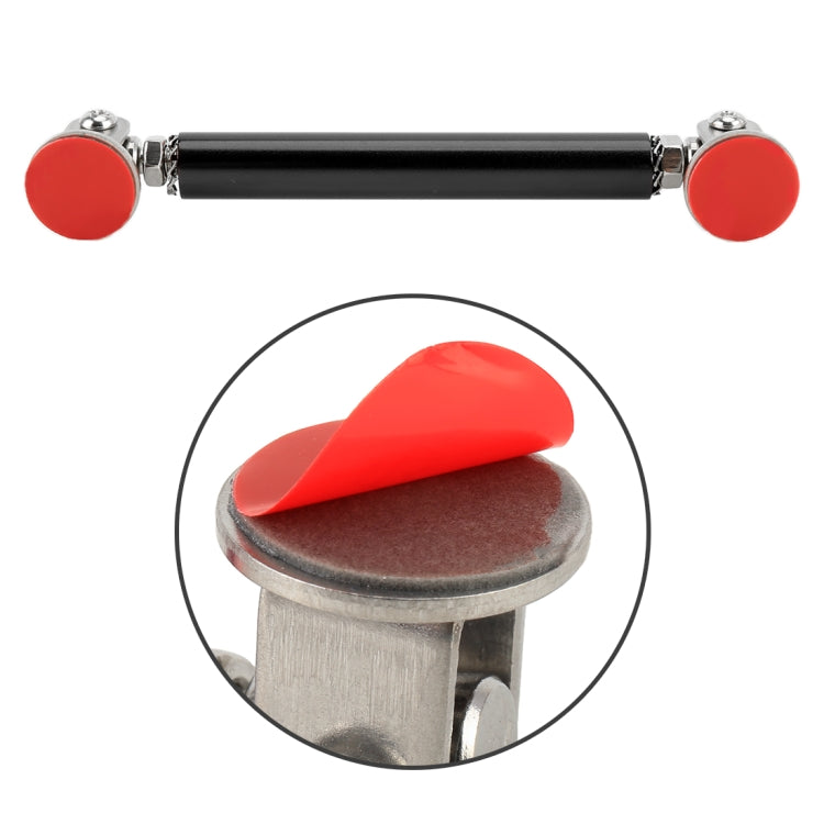 2 PCS Car Modification Adhesive Surrounded Rod Lever Front and Rear Bars Fixed Front Lip Back Shovel, Length: 10cm(Black)