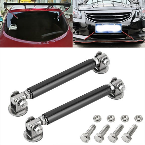 2 PCS Car Modification Adhesive Surrounded Rod Lever Front and Rear Bars Fixed Front Lip Back Shovel, Length: 10cm(Black)