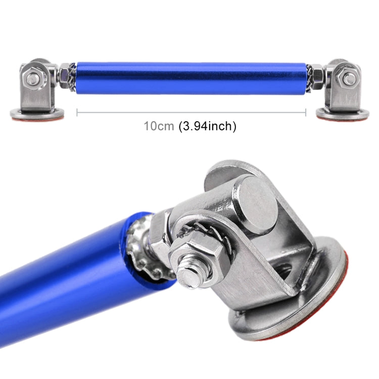 2 PCS Car Modification Adhesive Surrounded Rod Lever Front and Rear Bars Fixed Front Lip Back Shovel, Length: 10cm(Blue)