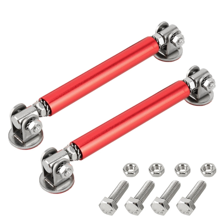 2 PCS Car Modification Adhesive Surrounded Rod Lever Front and Rear Bars Fixed Front Lip Back Shovel, Length: 10cm(Red)
