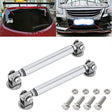 2 PCS Car Modification Adhesive Surrounded Rod Lever Front and Rear Bars Fixed Front Lip Back Shovel, Length: 10cm(Silver) - Trunk & Bumper Accessories by PMC TechLife | Online Shopping South Africa | PMC TechLife | Buy Now Pay Later Mobicred