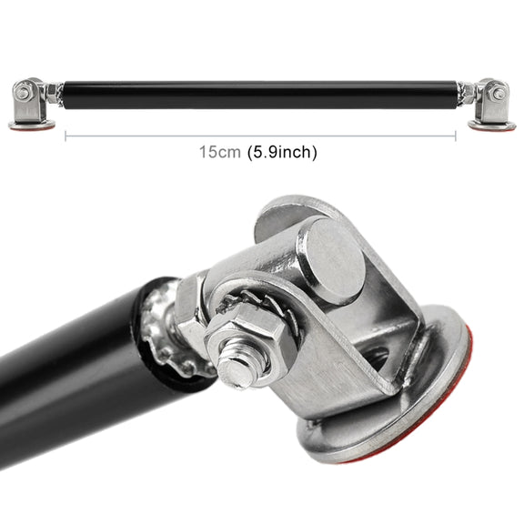 2 PCS Car Modification Adhesive Surrounded Rod Lever Front and Rear Bars Fixed Front Lip Back Shovel, Length: 15cm(Black)