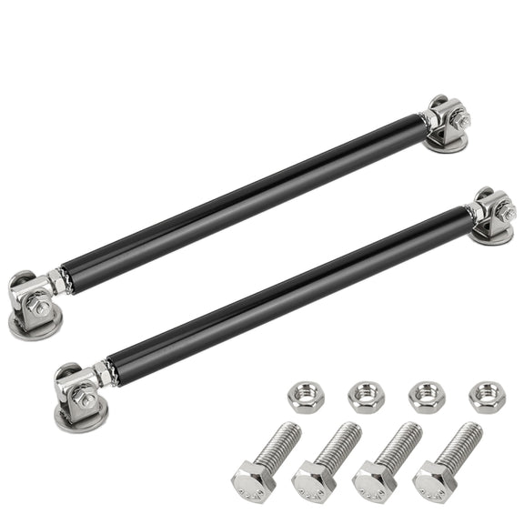 2 PCS Car Modification Adhesive Surrounded Rod Lever Front and Rear Bars Fixed Front Lip Back Shovel, Length: 20cm(Black)