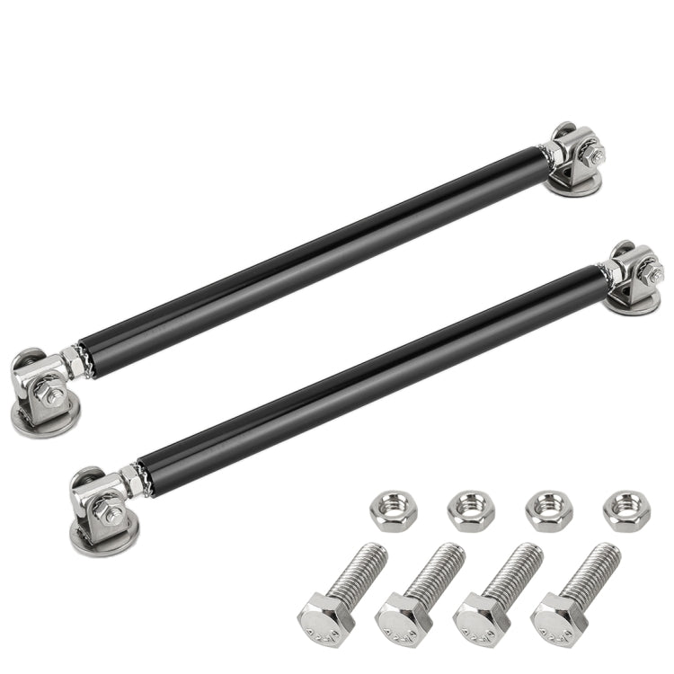 2 PCS Car Modification Adhesive Surrounded Rod Lever Front and Rear Bars Fixed Front Lip Back Shovel, Length: 20cm(Black)