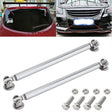 2 PCS Car Modification Adhesive Surrounded Rod Lever Front and Rear Bars Fixed Front Lip Back Shovel, Length: 20cm(Silver) - Trunk & Bumper Accessories by PMC TechLife | Online Shopping South Africa | PMC TechLife | Buy Now Pay Later Mobicred