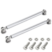2 PCS Car Modification Adhesive Surrounded Rod Lever Front and Rear Bars Fixed Front Lip Back Shovel, Length: 20cm(Silver)