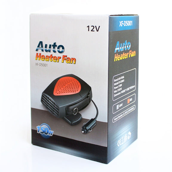 Car Portable Heater Hot Cool Fan Windscreen Window Demister Defroster DC 24V (Red)