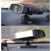 Car Portable Heater Hot Cool Fan Windscreen Window Demister Defroster DC 24V (Red)