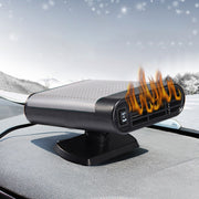 Car Heater Hot Cool Fan Windscreen Window Demister Defroster DC 12V, Ordinary Version (Red)