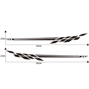 Car Styling Plaid Series PVC Sticker Auto Decorative Sticker (Black)