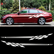 Car Styling Plaid Series PVC Sticker Auto Decorative Sticker (White)