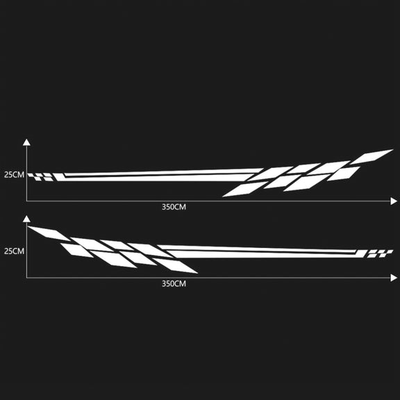 Car Styling Plaid Series PVC Sticker Auto Decorative Sticker (White)
