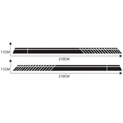 Car Styling Stripe PVC Sticker Auto Decorative Sticker (Black)