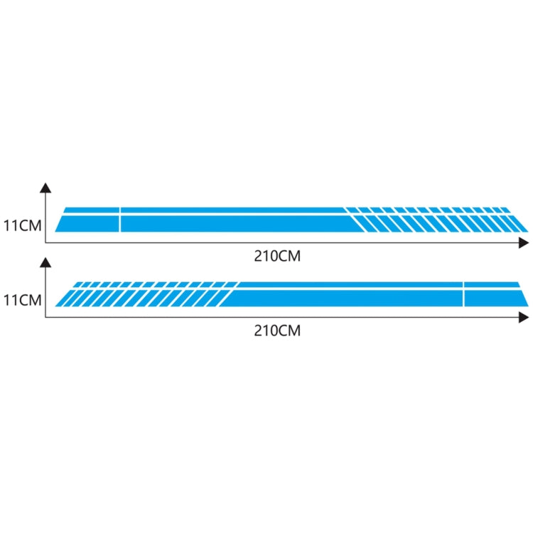 Car Styling Stripe PVC Sticker Auto Decorative Sticker (Blue)