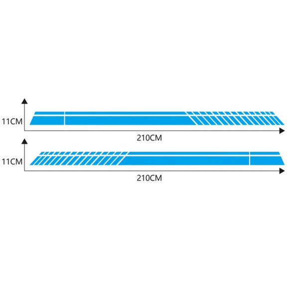 Car Styling Stripe PVC Sticker Auto Decorative Sticker (Blue)