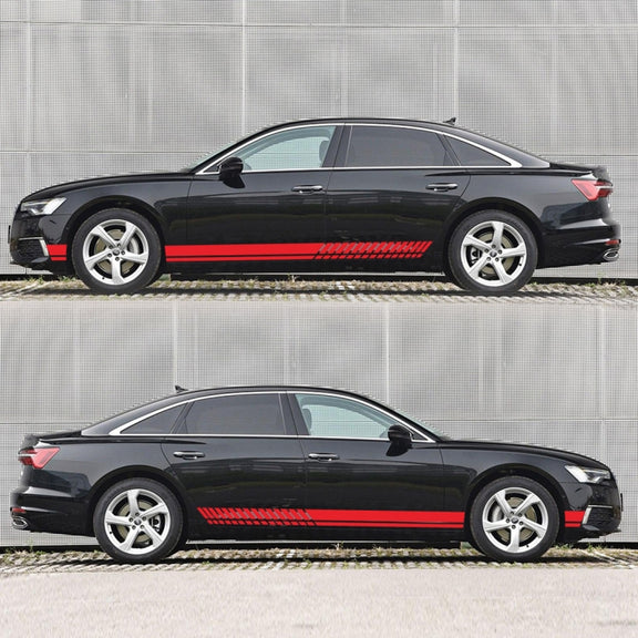 Car Styling Stripe PVC Sticker Auto Decorative Sticker (Red)