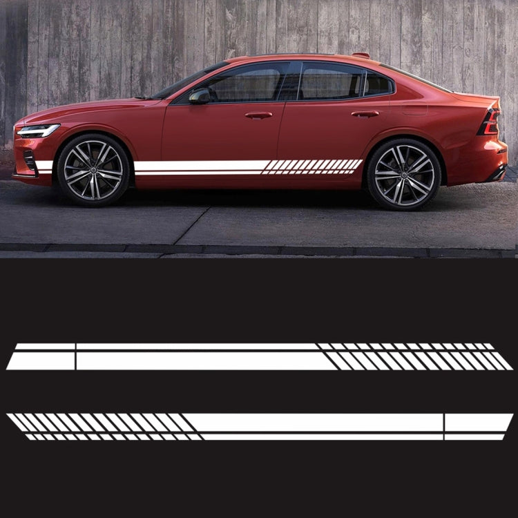 Car Styling Stripe PVC Sticker Auto Decorative Sticker (White)