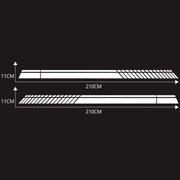 Car Styling Stripe PVC Sticker Auto Decorative Sticker (White)