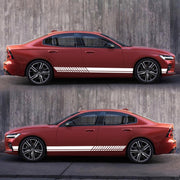 Car Styling Stripe PVC Sticker Auto Decorative Sticker (White)