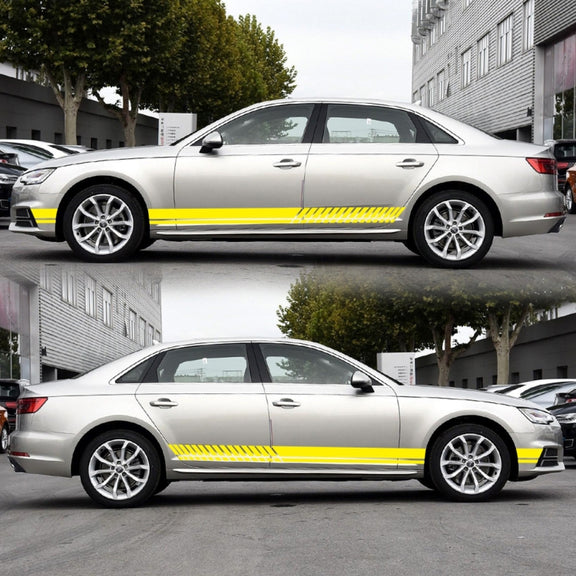Car Styling Stripe PVC Sticker Auto Decorative Sticker (Yellow)