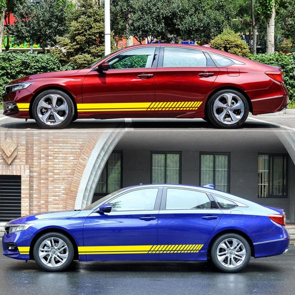 Car Styling Stripe PVC Sticker Auto Decorative Sticker (Yellow)
