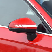 5 in 1 Car Styling Stripe Hood PVC Sticker Auto Decorative Sticker (White)