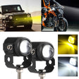 2 PCS DC9-36V / 20W / 6000K / 3000K / 2000LM Motorcycles Double Color Headlights / Fog Light - Headlights by PMC TechLife | Online Shopping South Africa | PMC TechLife | Buy Now Pay Later Mobicred