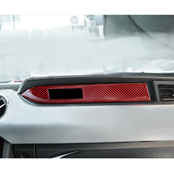 Car Carbon Fiber Vice Driving Seat Nameplate Decorative Sticker for Ford Mustang 2015-2020, Left-hand Drive