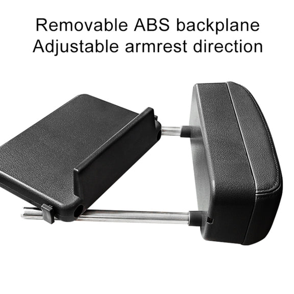2 PCS Universal Car PU Leather Wrapped Armrest Box Cushion Car Armrest Box Mat with Storage Box (Black)