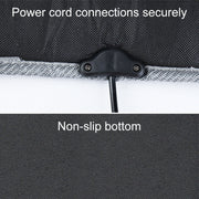 Car 12V Front Seat Heater Cushion Warmer Cover Winter Heated Warm, Single Seat (Red)