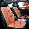 Car 12V Front Seat Heater Cushion Warmer Cover Winter Heated Warm, Double Seat (Beige) - Seat Accessories by PMC TechLife | Online Shopping South Africa | PMC TechLife | Buy Now Pay Later Mobicred