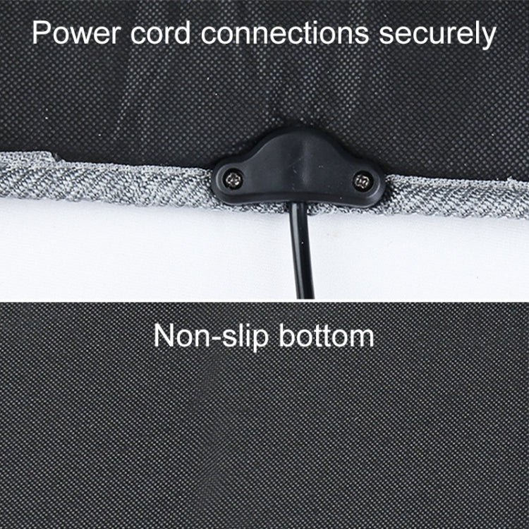 Car 24V Front Seat Heater Cushion Warmer Cover Winter Heated Warm, Single Seat (Red)