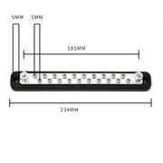 20 Way Power Distribution Bus Bar 20-bit Single Distribution Box for Car / RV / Boat