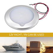 DC 9-30V 4.5W 3000-3300K IP67 Marine RV Dimmable 150mm LED Dome Light Ceiling Lamp, with Touch Control