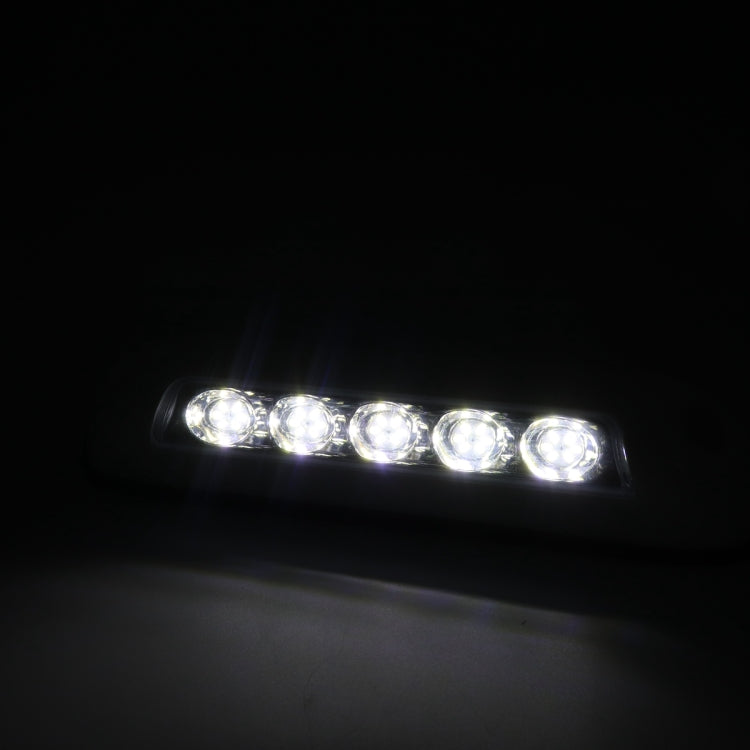 DC 12V 2.6W 6000K IP67 Marine RV Water-resistant LED Stair Deck Dome Light Ceiling  Lamp, White Shell and Rubber Base