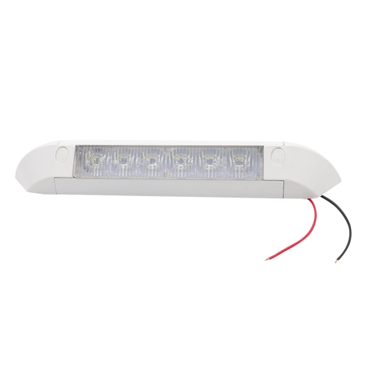 DC 12V 2.6W 6000K IP67 Marine RV Water-resistant LED Stair Deck Dome Light Ceiling  Lamp, Aluminum Alloy Base