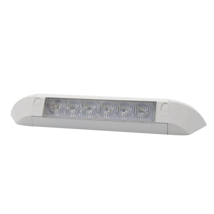 DC 12V 2.6W 6000K IP67 Marine RV Water-resistant LED Stair Deck Dome Light Ceiling  Lamp, Aluminum Alloy Base