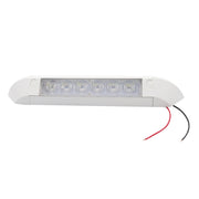 DC 12V 2.6W 6000K IP67 Marine RV Water-resistant LED Stair Deck Dome Light Ceiling  Lamp, Aluminum Alloy Base