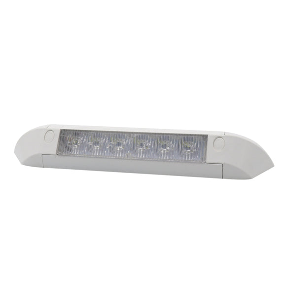 DC 12V 2.6W 6000K IP67 Marine RV Water-resistant LED Stair Deck Dome Light Ceiling  Lamp, Aluminum Alloy Base