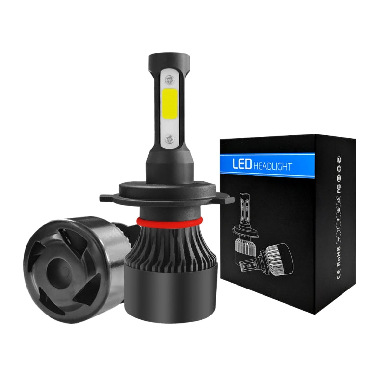 2 PCS S2 H4 / HB2 / 9003 DC9-36V / 25W / 6000K / 2500LM IP68 Car LED Headlight Lamps (Cool White)