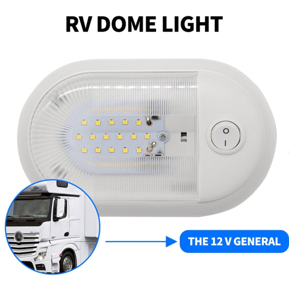 D4348 10-24V 3-3.5W 4000-4500K 280LM RV Yacht 24 PCS LED Lamps Dome Light Ceiling Lamp, with Independent Switch Control