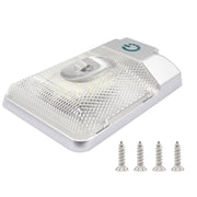 D4376S DC11-18V 3.6W 6000-6500K IP50 24LEDs SMD-5050 Marine RV Dimmable LED Dome Light Ceiling Lamp, with Touch Control