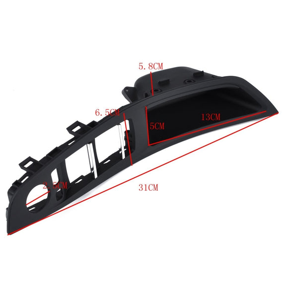 Door Left Front Handle Window Switch Panel 51417225875 for BMW 5 Series(Black)