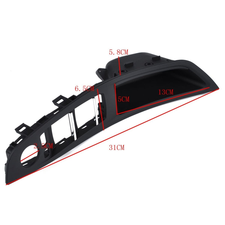 Door Left Front Handle Window Switch Panel 51417225875 for BMW 5 Series(Black)
